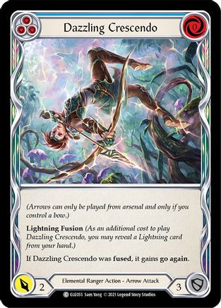 Dazzling Crescendo (Blue) (ELE055) Tales of Aria 1st Edition Rainbow Foil