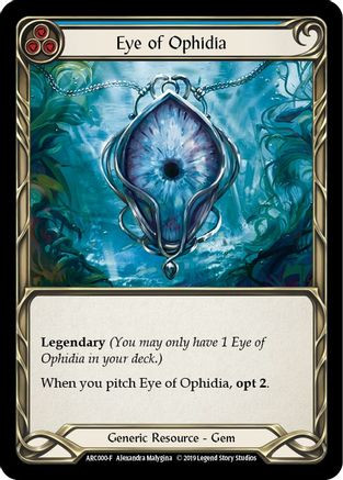 Eye of Ophidia (ARC000) Arcane Rising 1st Edition Cold Foil