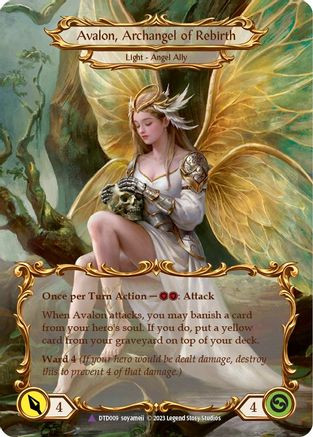 Figment of Rebirth // Avalon, Archangel of Rebirth (Marvel) (DTD009) Dusk Till Dawn Cold Foil