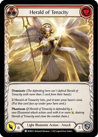 Herald of Tenacity (Red) (MON023) Monarch Unlimited Edition