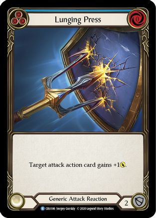 Lunging Press (CRU186) Crucible of War 1st Edition Rainbow Foil