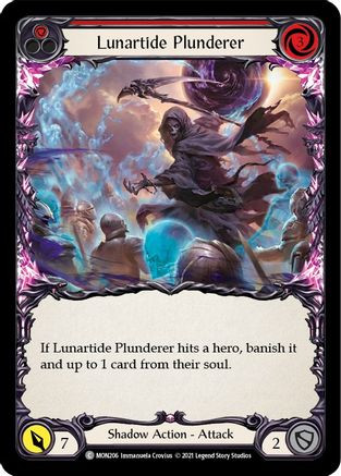 Lunartide Plunderer (Red) (MON206) Monarch 1st Edition Rainbow Foil