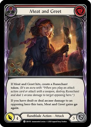 Meat and Greet (Red) (CRU151) Crucible of War 1st Edition