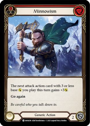 Minnowism (Red) (MON296) Monarch Unlimited Edition Rainbow Foil