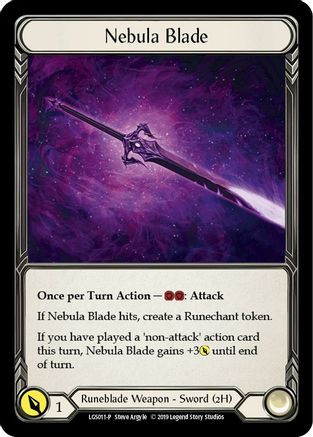 Nebula Blade (LGS011) Flesh and Blood: Promo Cards 1st Edition Cold Foil
