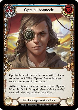 Optekal Monocle (ARC037) Arcane Rising 1st Edition Rainbow Foil
