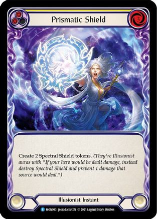 Prismatic Shield (Yellow) (MON093) Monarch 1st Edition Rainbow Foil