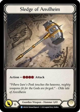 Sledge of Anvilheim (CRU024) Crucible of War 1st Edition Cold Foil