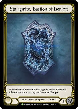 Stalagmite, Bastion of Isenloft (Golden) (FAB078) Flesh and Blood: Promo Cards Cold Foil