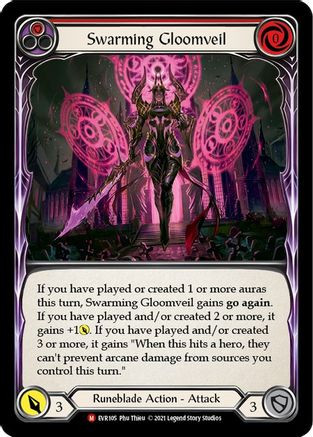 Swarming Gloomveil (EVR105) Everfest 1st Edition Rainbow Foil