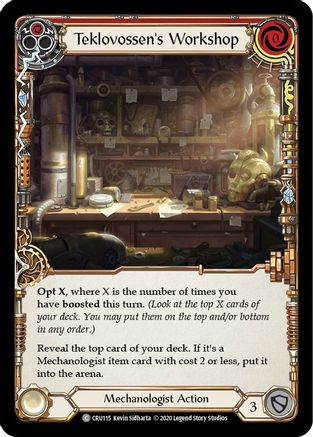 Teklovossen's Workshop (Red) (CRU115) Crucible of War Unlimited Edition