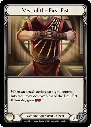 Vest of the First Fist (ARC152) Arcane Rising Unlimited Edition Rainbow Foil