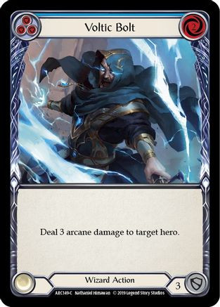 Voltic Bolt (Blue) (ARC149) Arcane Rising 1st Edition Rainbow Foil