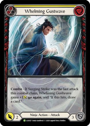 Whelming Gustwave (Yellow) (LGS027) Flesh and Blood: Promo Cards Rainbow Foil