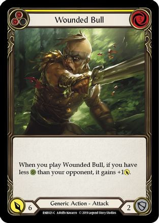 Wounded Bull (Yellow) (RNR021) Hero Deck: Rhinar 1st Edition