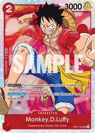 Monkey.D.Luffy (OP01-024) Romance Dawn Foil