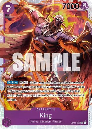 King (OP01-096) Romance Dawn Foil
