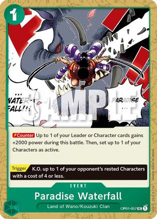 Paradise Waterfall (OP01-057) Romance Dawn