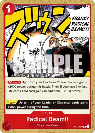 Radical Beam!! (OP01-029) Romance Dawn