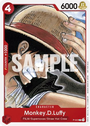 Monkey.D.Luffy (One Piece Film Red) (P-022) One Piece Promotion Cards