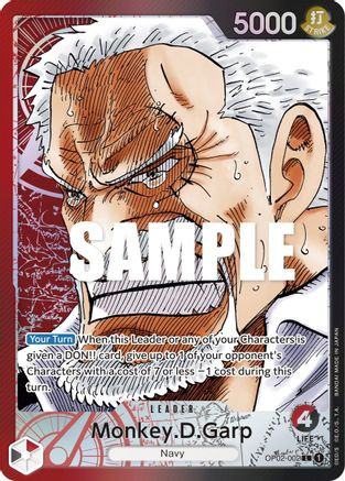 Monkey.D.Garp (Alternate Art) (OP02-002) Paramount War Foil