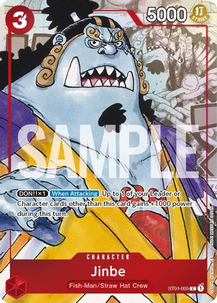 Jinbe (Alternate Art) (ST01-005) One Piece Promotion Cards