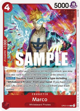 Marco (Promotion Pack 2023) (OP02-018) One Piece Promotion Cards