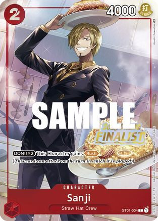 Sanji (Online Regional 2023) [Finalist] (ST01-004) One Piece Promotion Cards Foil