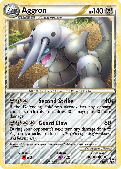 Aggron 1/102 - HSTriumphant Holofoil