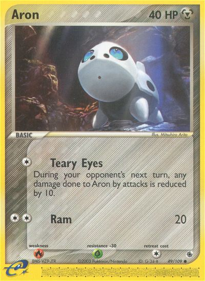 Aron 49/109 - Ruby  Sapphire Reverse Holofoil