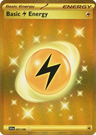 Basic Lightning Energy - 257/198 257 - SV01 Scarlet  Violet Base Set Holofoil