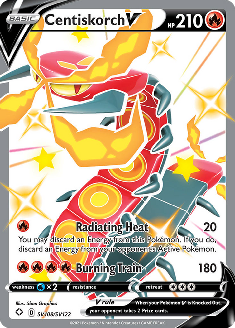 Centiskorch V SV108/122 - Shiny Vault Holofoil