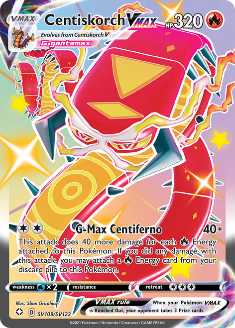 Centiskorch VMAX SV109/122 - Shiny Vault Holofoil
