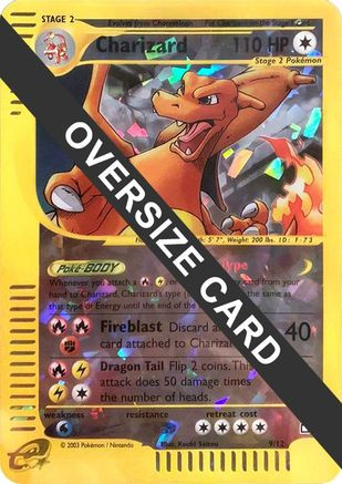 Charizard - 9/12 (Box Topper) 9 - Jumbo Cards