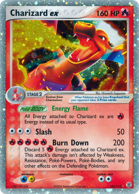 Charizard ex 105/112 - FireRed  LeafGreen Holofoil
