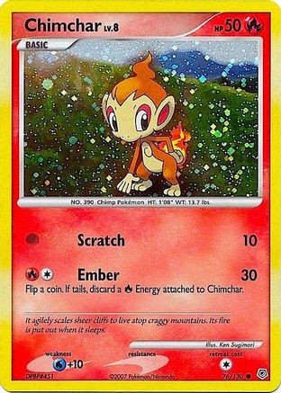Chimchar - 76/130 (Cosmos Holo) 76 - Miscellaneous Cards  Products Holofoil