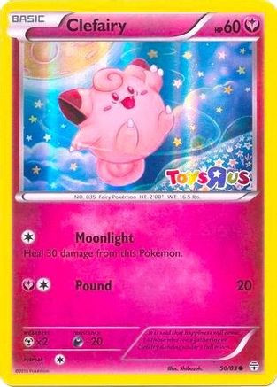 Clefairy - 50/83 (Toys R Us Promo) 50 - Miscellaneous Cards  Products Holofoil