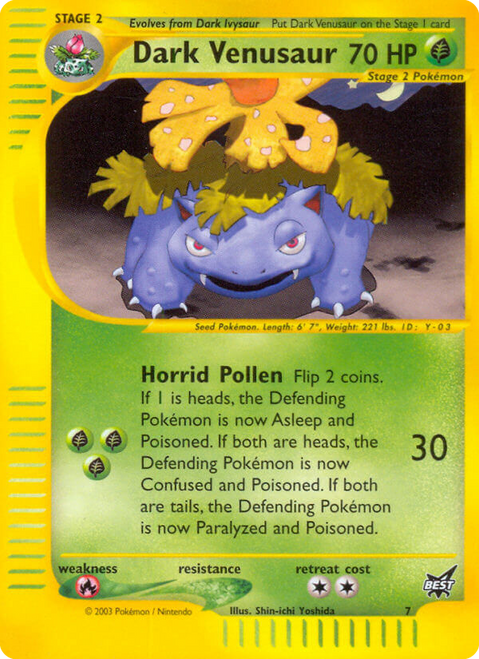 Dark Venusaur 7/9 - Best of Game