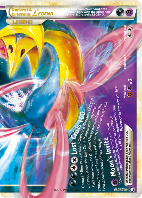 Darkrai & Cresselia LEGEND 100/102 - HSTriumphant Holofoil
