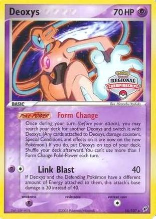 Deoxys - 16/107 (Regional Championships) 16 - League  Championship Cards