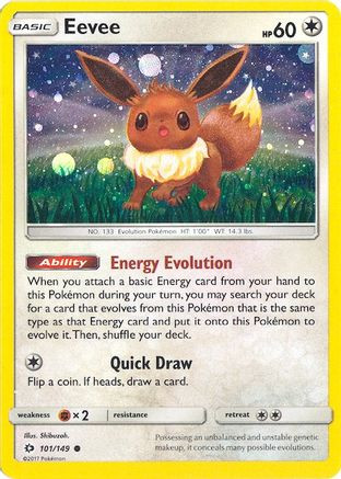Eevee - 101/149 (Cosmos Holo) 101 - Miscellaneous Cards  Products Holofoil