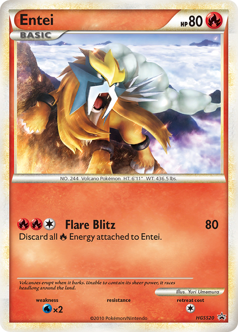 Entei HGSS20/25 - HGSS Black Star Promos Holofoil