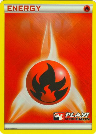 Fire Energy (2011 Play! Pokemon)  - League  Championship Cards Holofoil