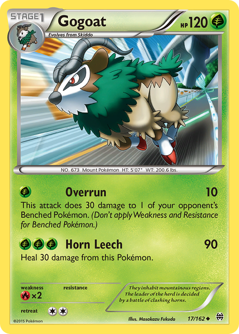 Gogoat 17/162 - BREAKthrough Reverse Holofoil