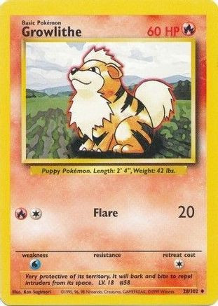 Growlithe 28/102 - Base