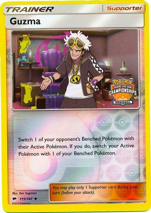 Guzma - 115/147 (Regional Championships) 115 - League  Championship Cards Reverse Holofoil