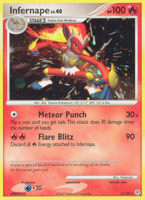 Infernape 5/130 - Diamond  Pearl Holofoil