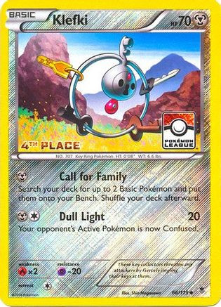 Klefki - 66/119 (League Promo) [4th Place] 66 - League  Championship Cards Reverse Holofoil