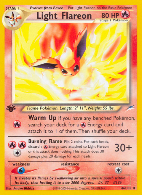 Light Flareon 46/105 - Neo Destiny Unlimited