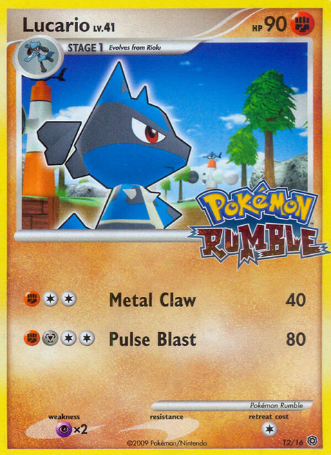 Lucario 12/16 - Pokmon Rumble Holofoil